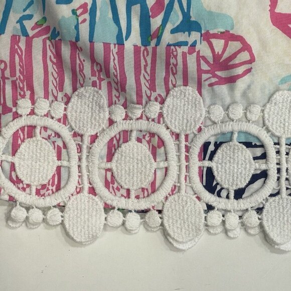 LILLY PULITZER‎ Sea Life Skort Size 4 Multicolor Mini Pockets Venice Lace #80502 - Picture 5 of 15
